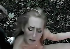 Caroline hunted in the forest and subjected to bdsm fantasy