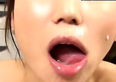 japanese bukkake cum in mouth