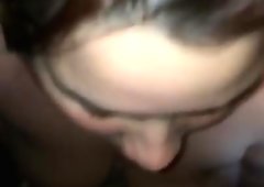 BBW sucks cock uses pocket pussy cum on face and tits