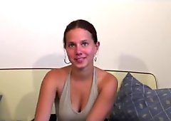 young french busty anal casting