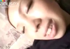 Homemade sex video of one cute Japanese chick being fucked
